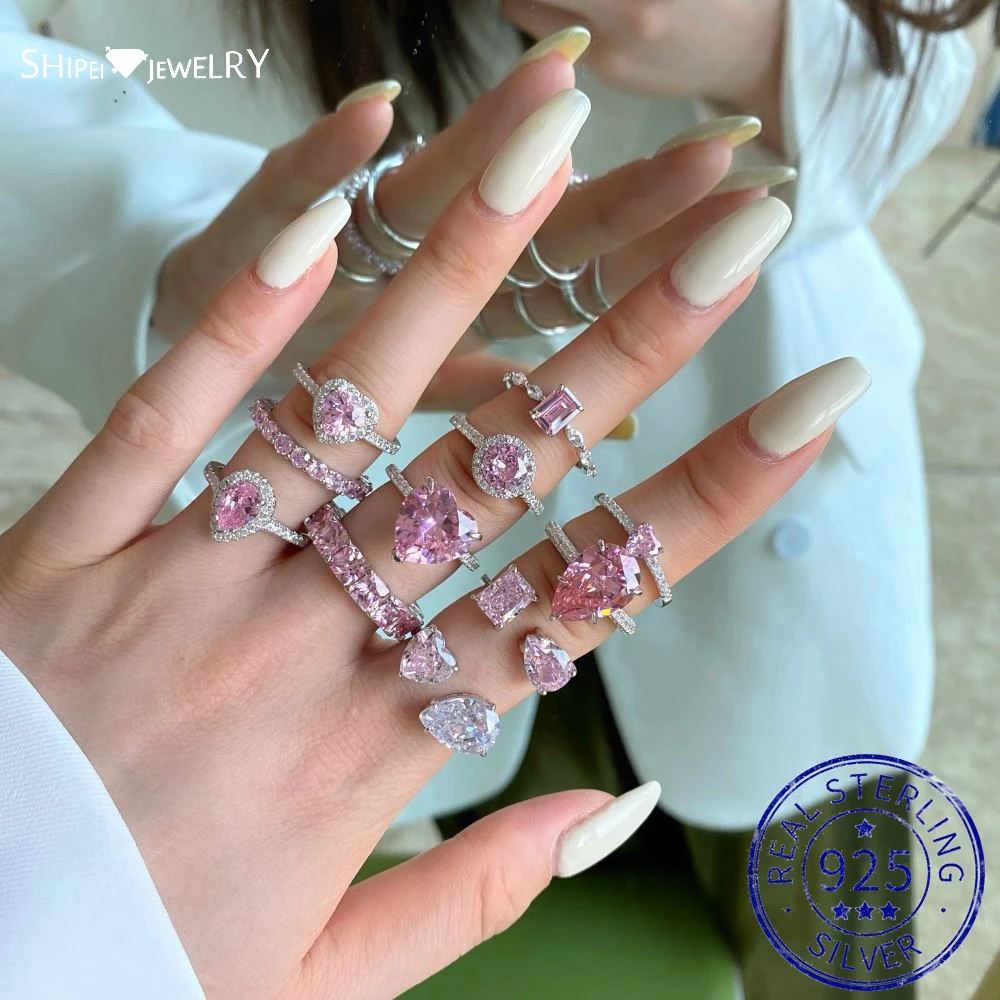Свадебное обручальное кольцо Shipei из серебра 925 пробы с розовым сапфиром и муассанитом
Свадебное обручальное кольцо Shipei из серебра 925 пробы с розовым сапфиром и муассанитом