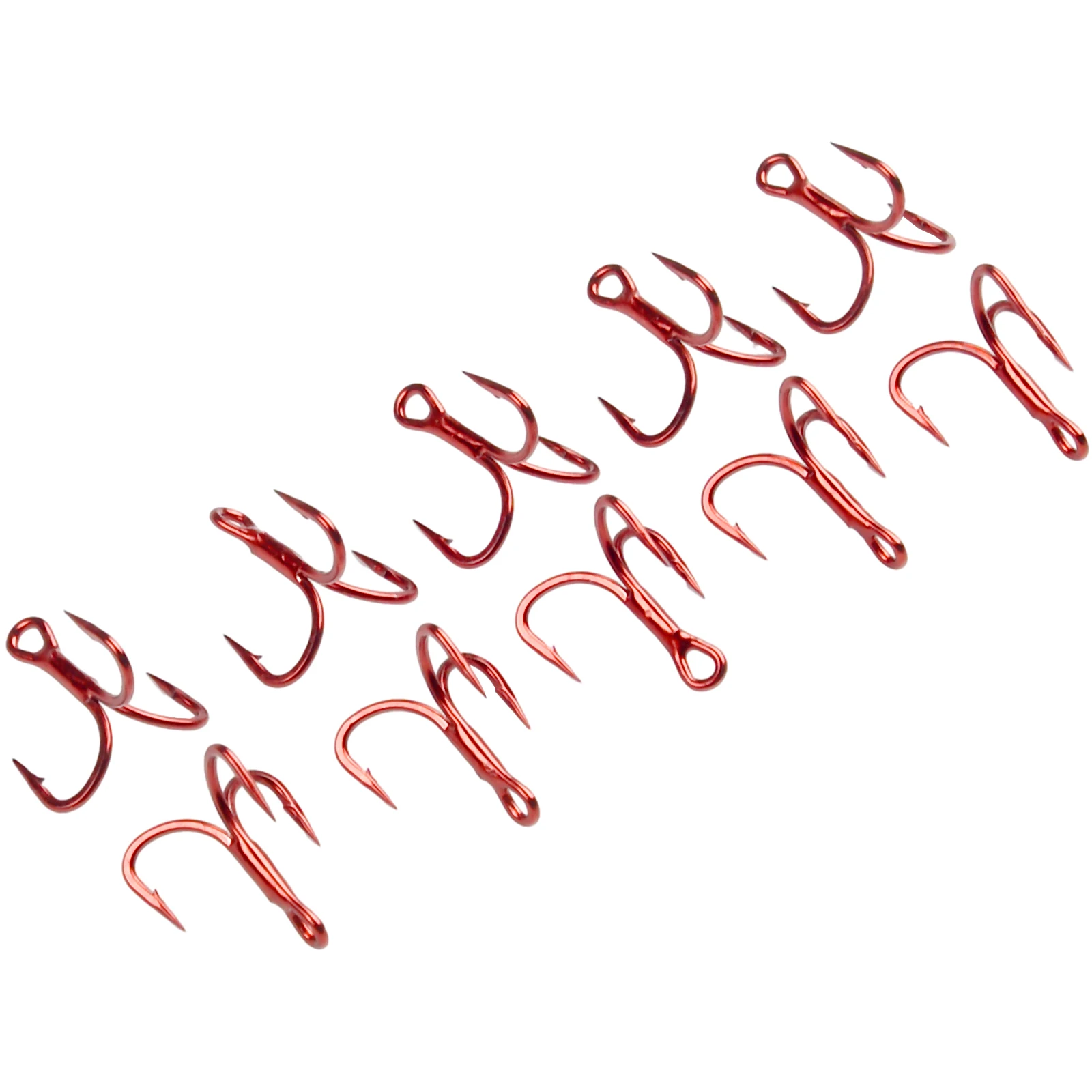 Round Treble Hook Fishhook 10pcs/set Fishing Tackle Stainless Steel Strong Bass Lure Hook Three Claw Anchor Hook
Round Treble Hook Fishhook 10pcs/set Fishing Tackle Stainless Steel Strong Bass Lure Hook Three Claw Anchor Hook