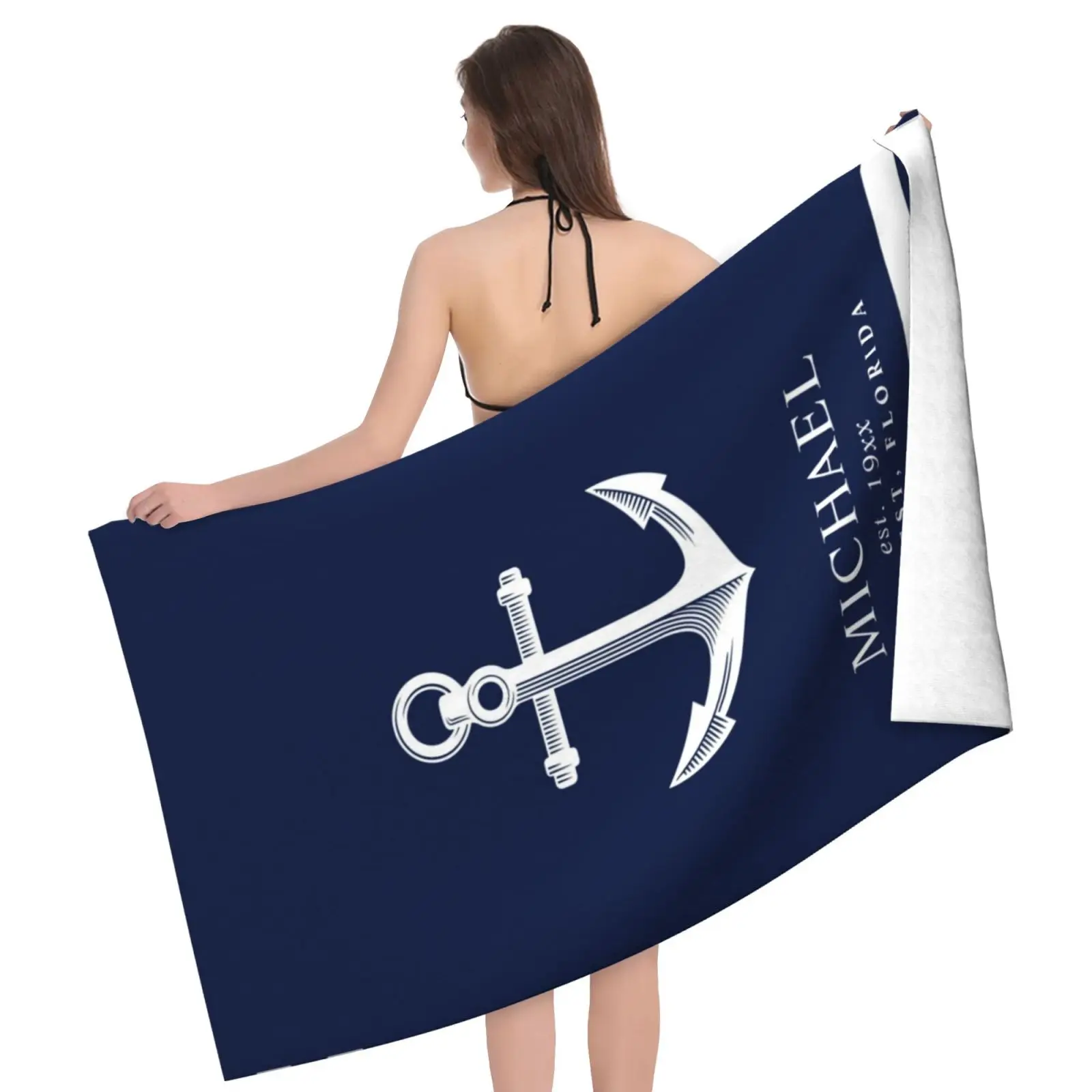 Темно-синее полотенце для ванной комнаты декоративное пляжное полотенце с якорем для лодки пляжное одеяло без песка настраиваемое большое ... 
Темно-синее полотенце для ванной комнаты декоративное пляжное полотенце с якорем для лодки пляжное одеяло без песка настраиваемое большое ...