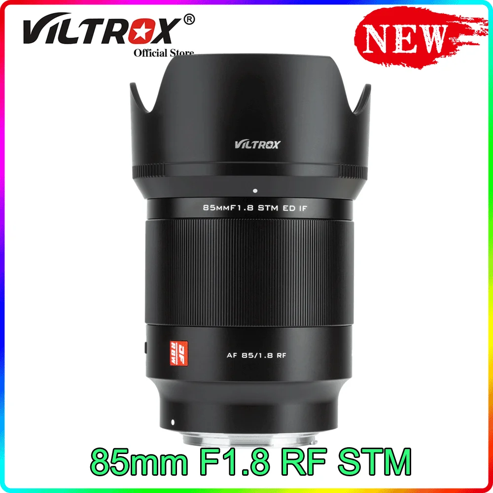 

Viltrox 85 мм F1.8 RF STM портретный объектив с автофокусом Большая диафрагма полная Рамка для фотоаппаратов Canon EOS-R RF Mount EOSC70 R3 R5 R6