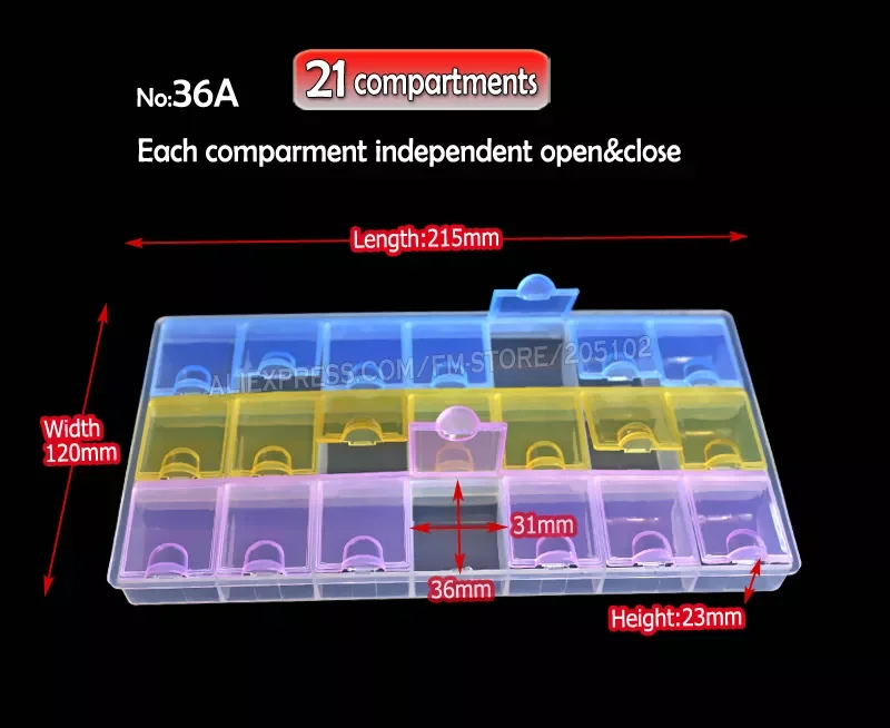 202221 compartments Accessory Box Storage for DIY Nail Art Jewelry beads Crafts , portable Organizer container case
202221 compartments Accessory Box Storage for DIY Nail Art Jewelry beads Crafts , portable Organizer container case