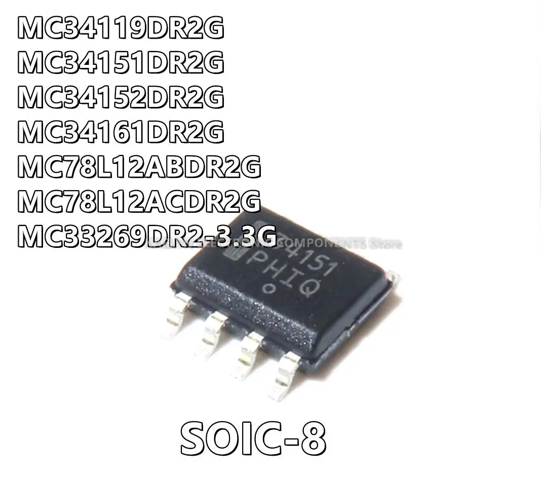 10 шт./лот MC34119DR2G MC34119 MC34151DR2G MC34151 MC34152DR2G MC34152 MC34161DR2G MC78L12ABDR2G MC78L12ACDR2G MC33269DR2-3.3G
10 шт./лот MC34119DR2G MC34119 MC34151DR2G MC34151 MC34152DR2G MC34152 MC34161DR2G MC78L12ABDR2G MC78L12ACDR2G MC33269DR2-3.3G