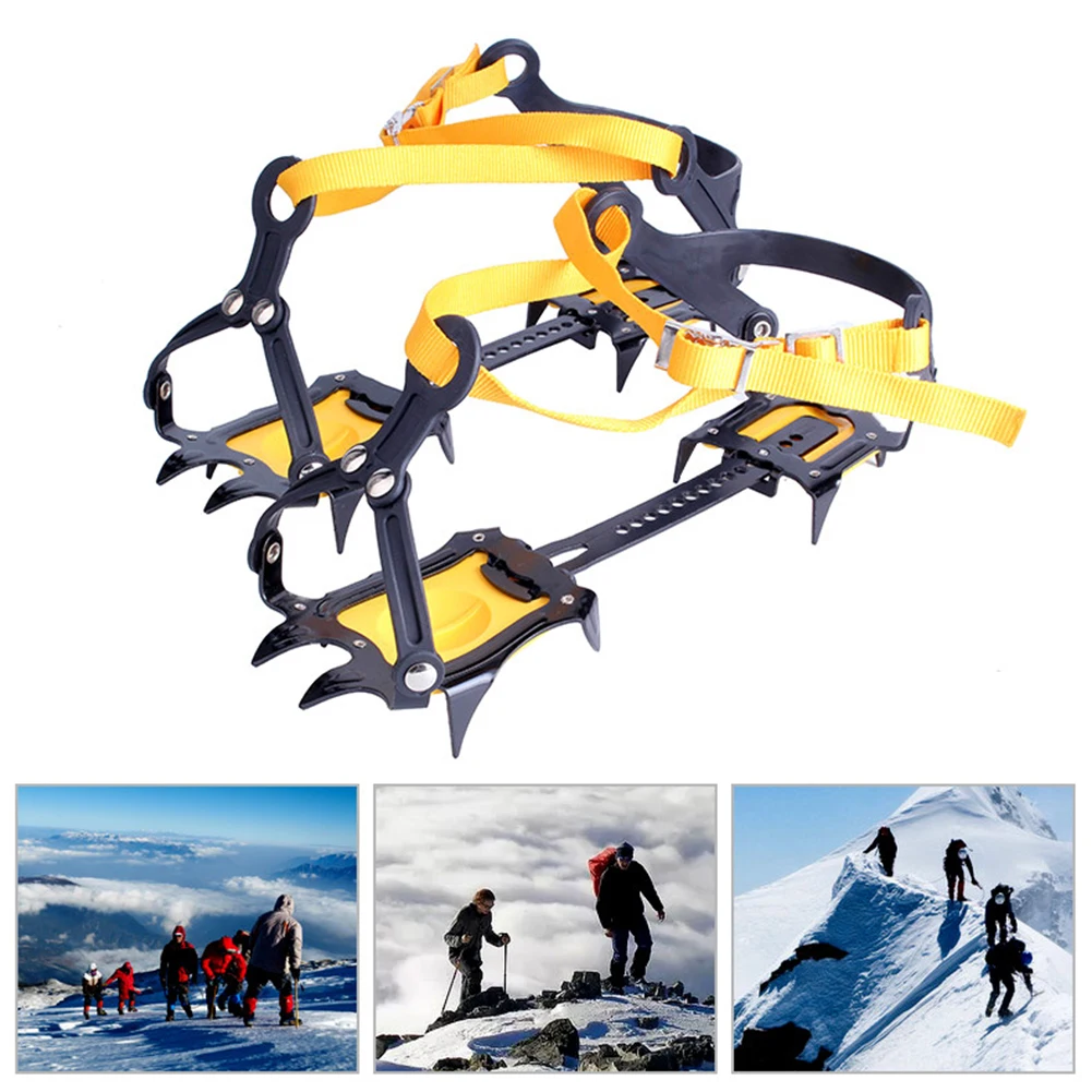 1 Pair Bundled Crampons Stainless Steel 10 Teeth Ice Climbing Kits Anti-Slip with Carry Bag for Hiking Climbing Fishing Jogging
1 Pair Bundled Crampons Stainless Steel 10 Teeth Ice Climbing Kits Anti-Slip with Carry Bag for Hiking Climbing Fishing Jogging