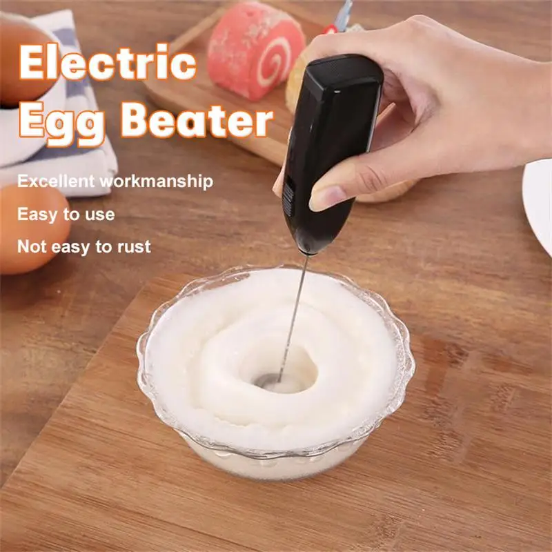 Electric Egg Beater Milk Frother For Coffee Household Kitchen Mini Stainless Steel Coffee Milk Tea Blender
Electric Egg Beater Milk Frother For Coffee Household Kitchen Mini Stainless Steel Coffee Milk Tea Blender
