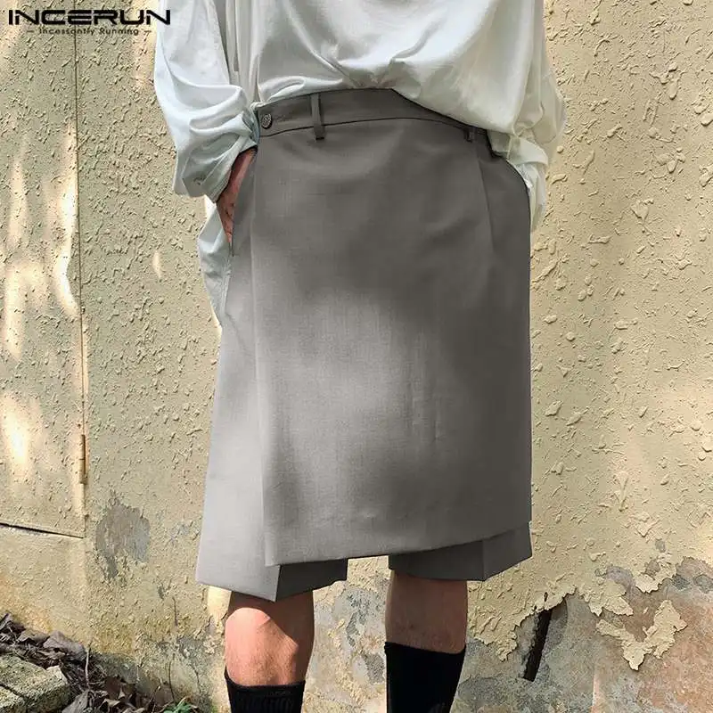 Шорты INCERUN мужские на пуговицах, однотонные свободные асимметричные, в уличном стиле, модные повседневные, в Корейском стиле, лето 2023
Шорты INCERUN мужские на пуговицах, однотонные свободные асимметричные, в уличном стиле, модные повседневные, в Корейском стиле, лето 2023