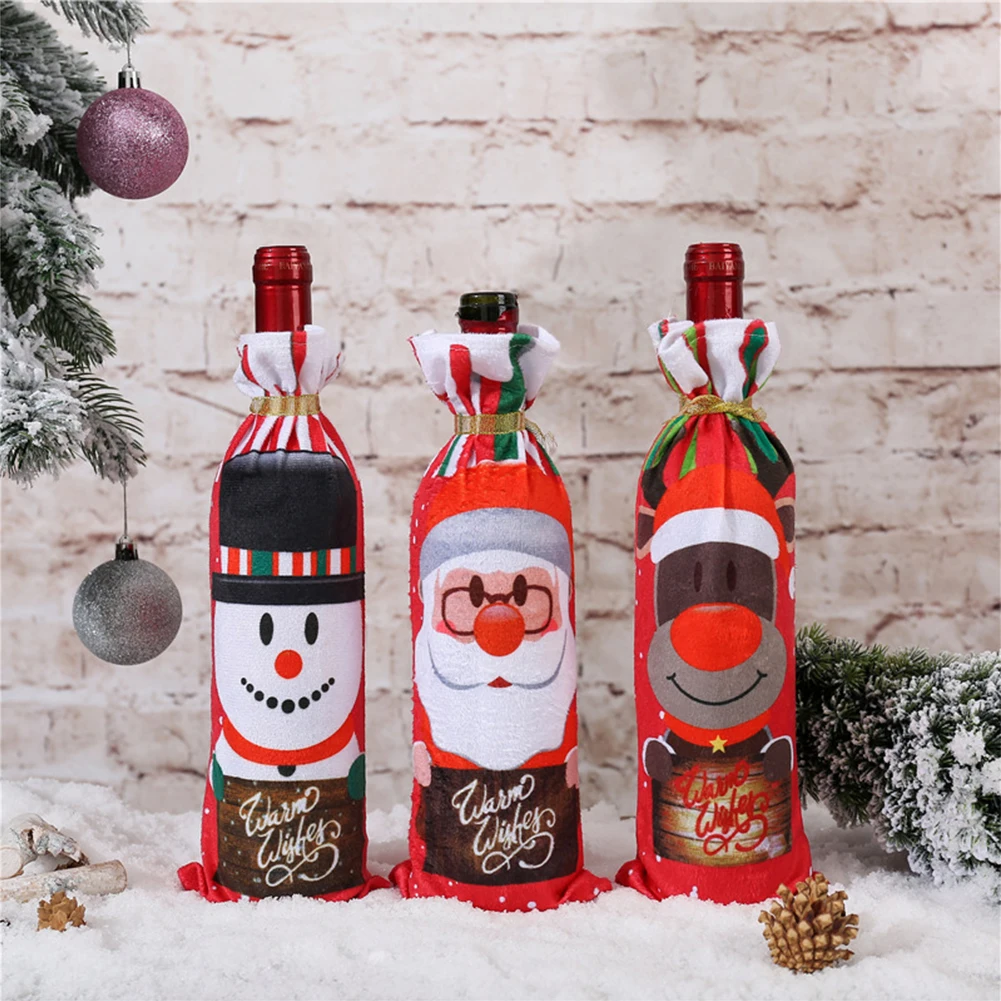 Dinner Xmas Party Wine Bottle Bags Christmas Wine Bag Christmas Spirit Non-woven Fabric Table Decoration Table Decorations
Dinner Xmas Party Wine Bottle Bags Christmas Wine Bag Christmas Spirit Non-woven Fabric Table Decoration Table Decorations
