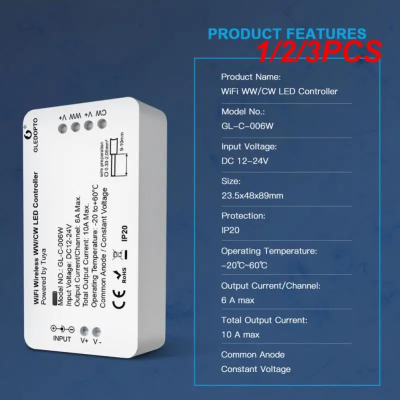 1/2/3PCS Tuya Wifi LED Color Temperature Controller 36V DC 2.4G RF Wireless Remote Dimming Switch 2CH*5A WW CW CCT Controller
1/2/3PCS Tuya Wifi LED Color Temperature Controller 36V DC 2.4G RF Wireless Remote Dimming Switch 2CH*5A WW CW CCT Controller