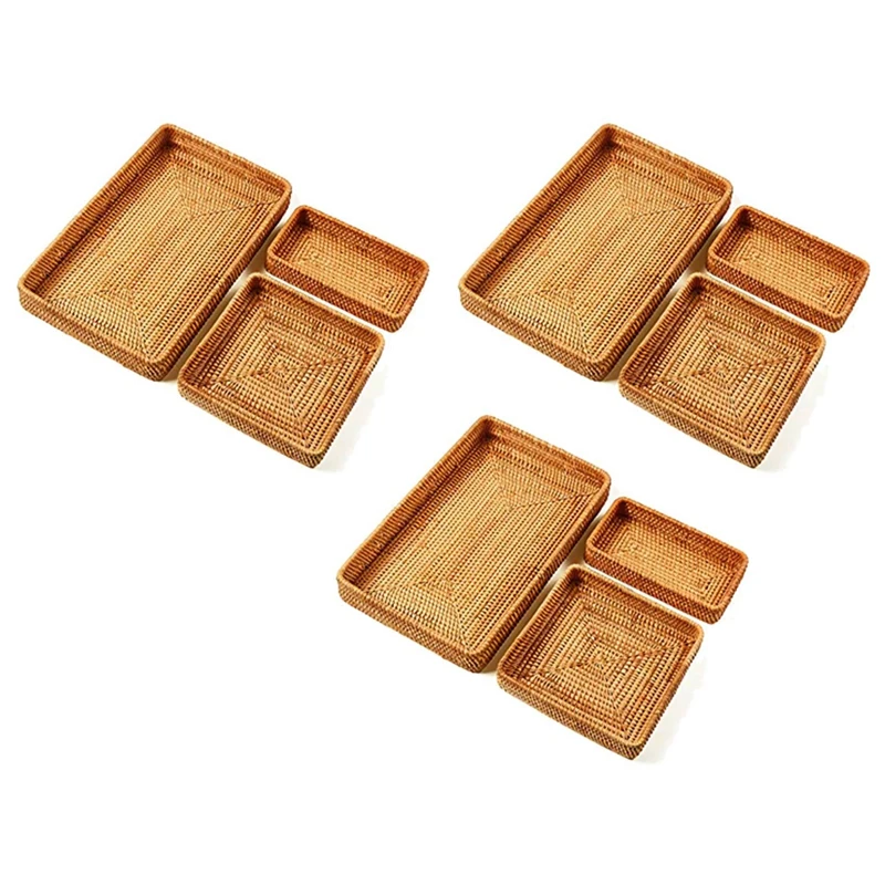 Set Of 9 Handmade Rattan Rectangle Serving Tray Wicker Serving Organizer Tabletop Fruit Platter
Set Of 9 Handmade Rattan Rectangle Serving Tray Wicker Serving Organizer Tabletop Fruit Platter