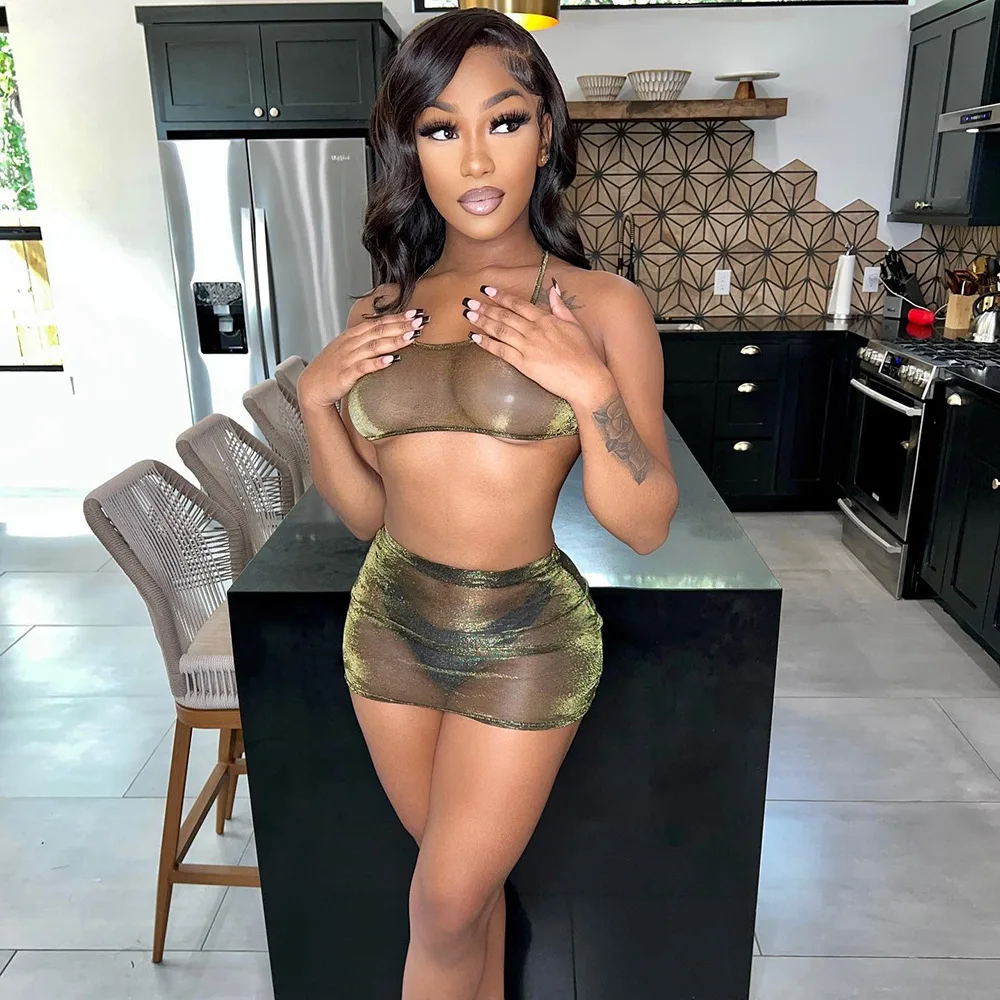 Wishyear 2022 Sexy Summer 2 Pieces Set Women Sheer Dresses Night Club Outfits Crop Top Mini Skirt Matching Sets Dropshipping
Wishyear 2022 Sexy Summer 2 Pieces Set Women Sheer Dresses Night Club Outfits Crop Top Mini Skirt Matching Sets Dropshipping