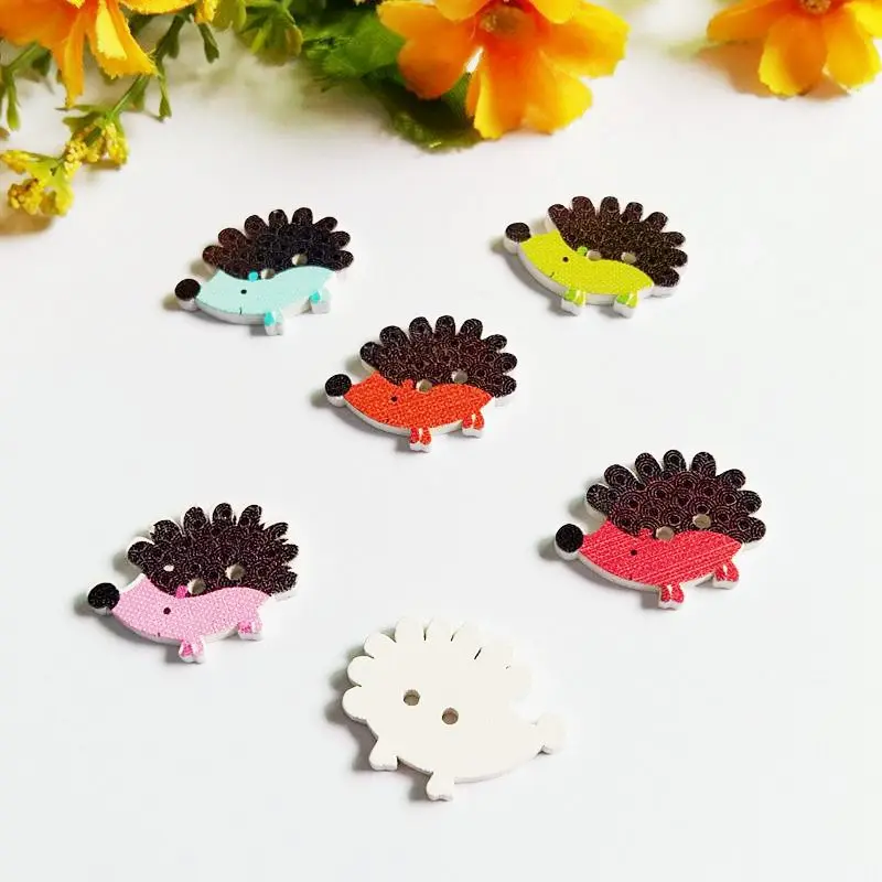50Pcs/pack 19-25mm Natural Wooden Buttons Cute Hedgehog Shape Decorative Sewing Buttons 2 Holes Scrapbooking for Crafts DIY
50Pcs/pack 19-25mm Natural Wooden Buttons Cute Hedgehog Shape Decorative Sewing Buttons 2 Holes Scrapbooking for Crafts DIY