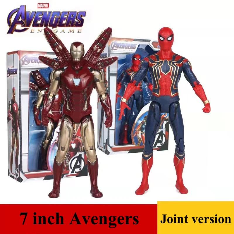 

Genuine Package Avenger Alliance Steel War Machine Iron Spider Man Collectible Decoration Multi Joint Manual Model Toys Gift