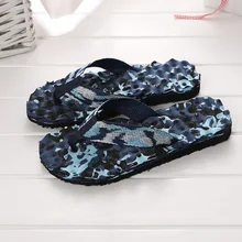 2022 Summer Male Footwear Massage Slippers Beach Sandals Comfortable Casual Flip Flops Men Shoes Chaussure Homme
