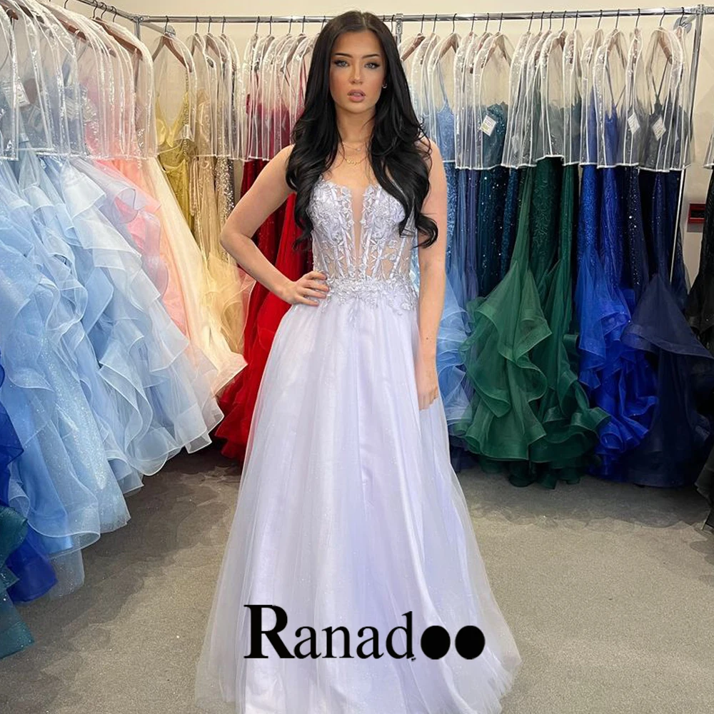Ranadoo Glitter Modern Prom Dresses 2023 For Girls Appliques Tulle Sleeveless Pleats Illusion Floor Length Wedding Party
Ranadoo Glitter Modern Prom Dresses 2023 For Girls Appliques Tulle Sleeveless Pleats Illusion Floor Length Wedding Party