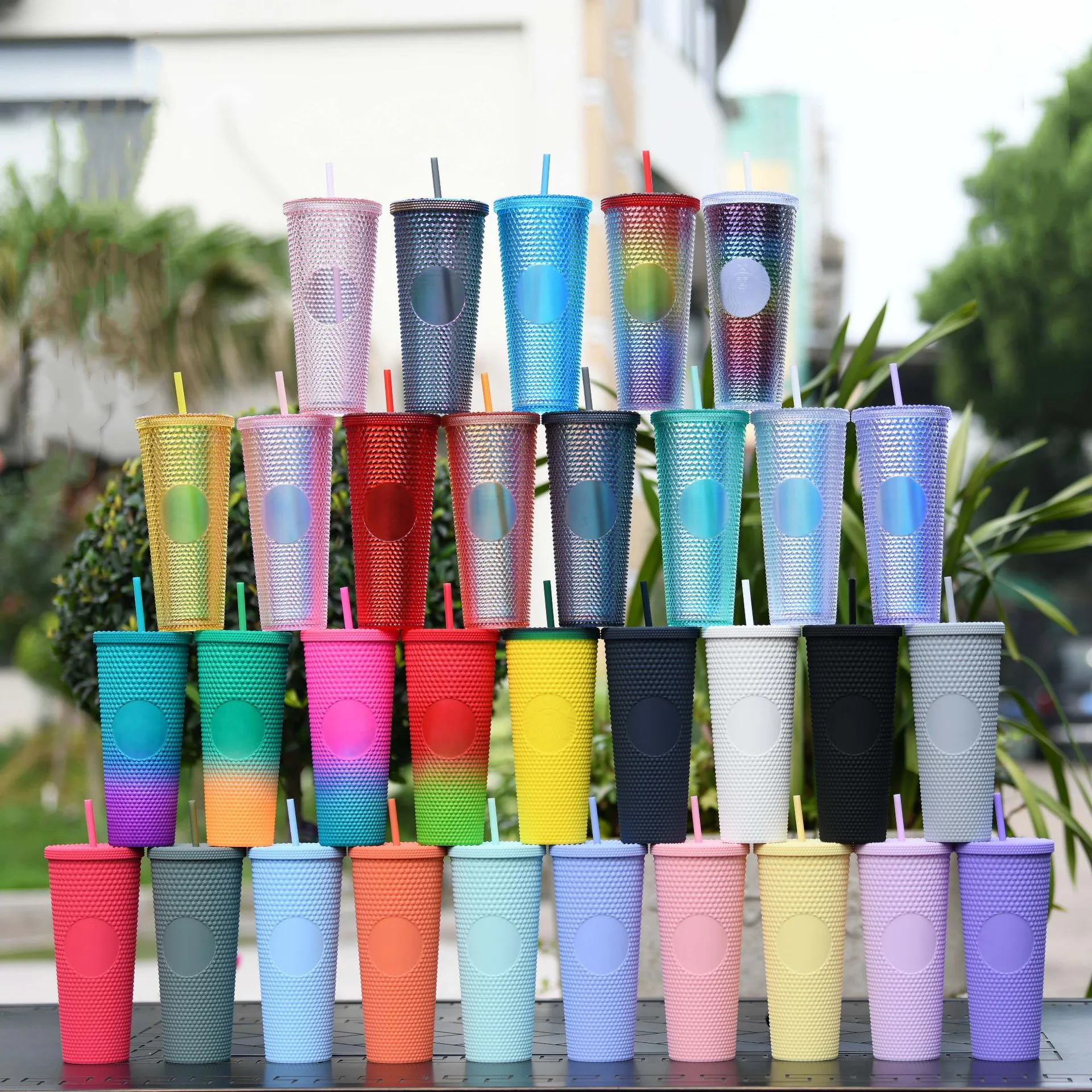 710ml Durian Cup Color Gradient Plastic Water Cup With Straw Portable Large Capacity Creative Coffee Cup
710ml Durian Cup Color Gradient Plastic Water Cup With Straw Portable Large Capacity Creative Coffee Cup