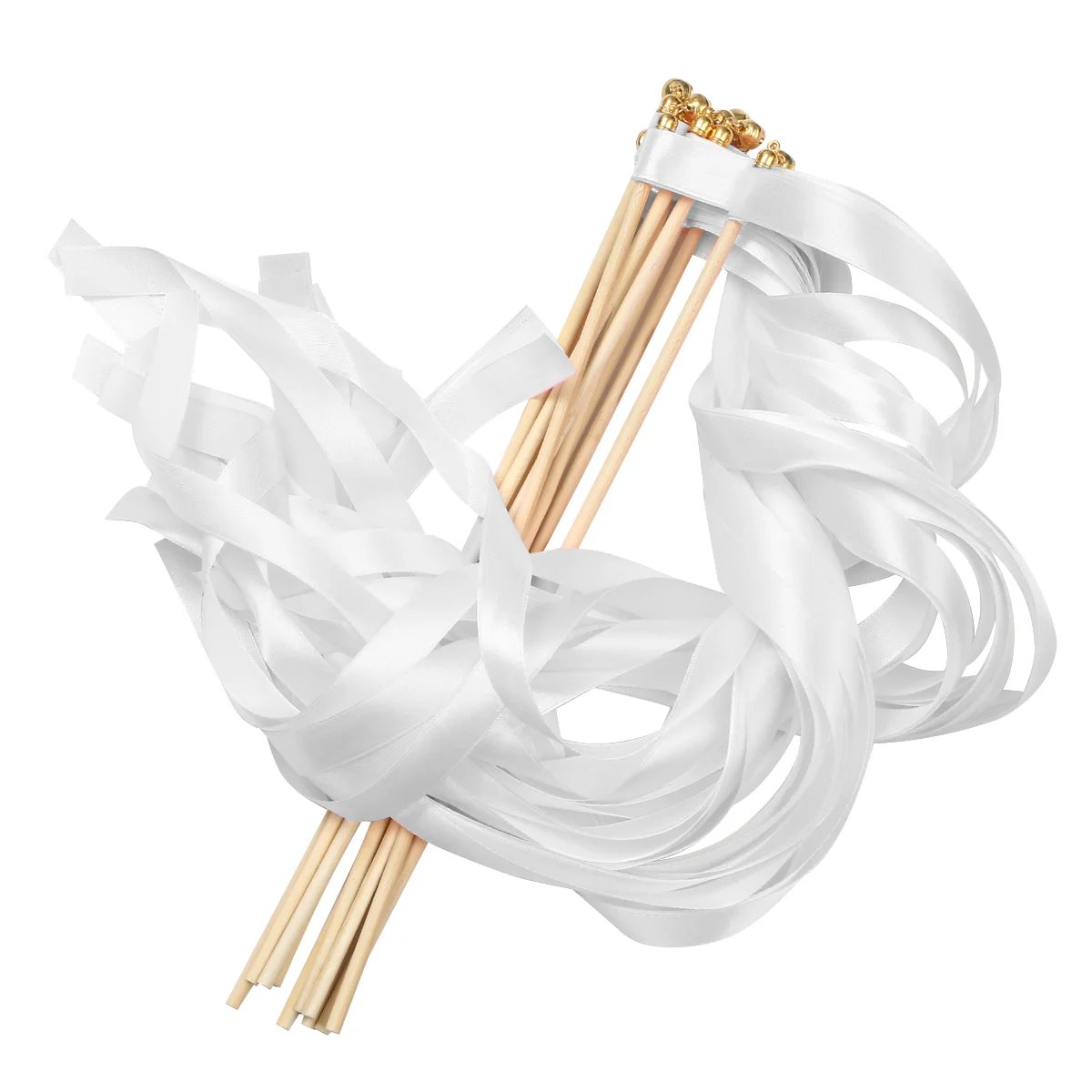 Wedding Ribbon Wedding Streamers with Bells for Wedding Party Baby Shower Send off Party Holiday Celebration 10 pcs White 
Wedding Ribbon Wedding Streamers with Bells for Wedding Party Baby Shower Send off Party Holiday Celebration 10 pcs White
