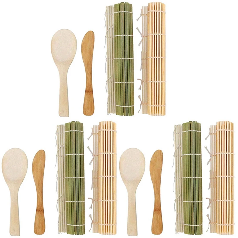 6X Sushi Maker Kit Sushi Mold, Rice Roll Mold Cooking Tools,Set For Sushi Roll Bamboo Mats And Utensils Roller Mat
6X Sushi Maker Kit Sushi Mold, Rice Roll Mold Cooking Tools,Set For Sushi Roll Bamboo Mats And Utensils Roller Mat