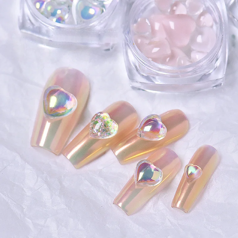 1box 3D Candy Color Love Heart Crystal Nail Art Decoration Clear Resin Nail Charms Rhinestone Jewelry for Blush Manicure YZL2
1box 3D Candy Color Love Heart Crystal Nail Art Decoration Clear Resin Nail Charms Rhinestone Jewelry for Blush Manicure YZL2