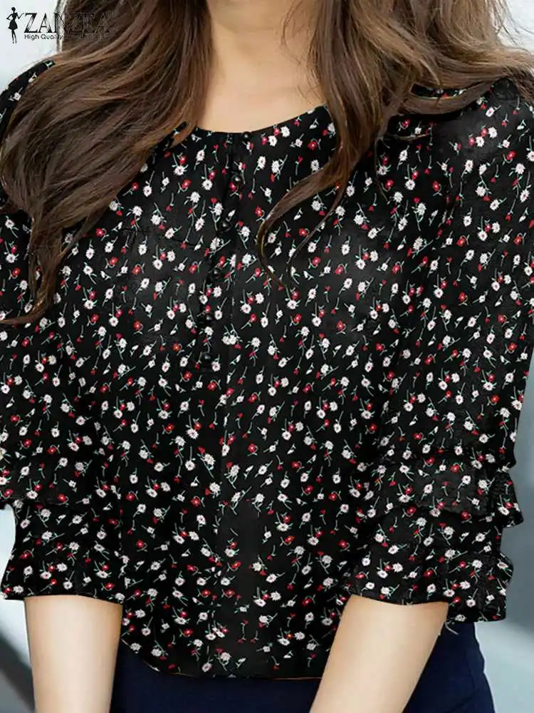 ZANZEA Women Fashion Printed Blouse Bohemian Floral Tops Vintgae Chemise O-Neck 3/4 Sleeve Shirt Casual Buttons Blusas Oversize
ZANZEA Women Fashion Printed Blouse Bohemian Floral Tops Vintgae Chemise O-Neck 3/4 Sleeve Shirt Casual Buttons Blusas Oversize