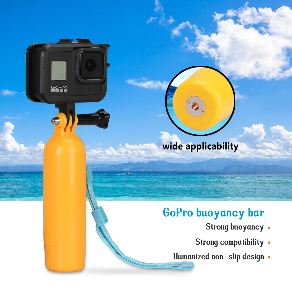 

Water Floating Hand Grip Action Camera NON-Slip Handle Selfie Rod for Go Pro Gopro Hero 10 9 8 7 6 5 4K SJ4000 SJ5000 Accessory