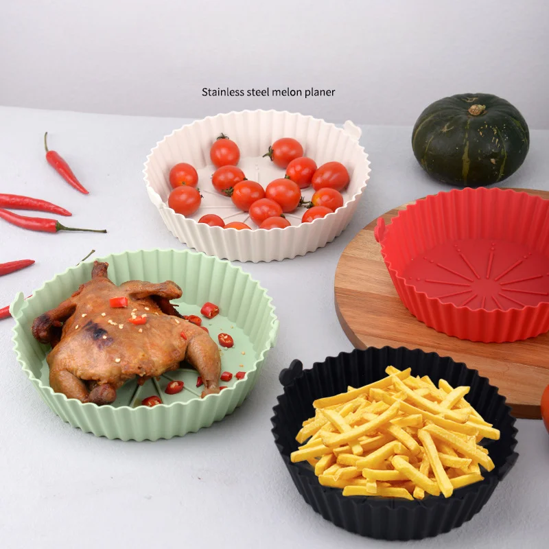 Air Fryer Silicone Baking Tray Reusable Basket Mat Non-Stick Round Microwave Pads Baking Mat Air Fryer Liner Accessories Kitchen
Air Fryer Silicone Baking Tray Reusable Basket Mat Non-Stick Round Microwave Pads Baking Mat Air Fryer Liner Accessories Kitchen