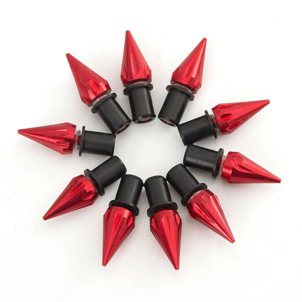 CNC Spike Bolts Windscreen Fairings License Plate M5 5mm Motorcycle Red Universal 10PCS Aluminum Quality Durable
CNC Spike Bolts Windscreen Fairings License Plate M5 5mm Motorcycle Red Universal 10PCS Aluminum Quality Durable