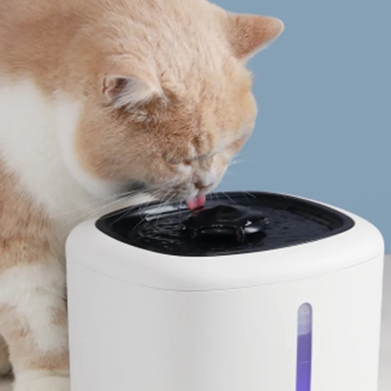 2.5L Cat Water Fountain LED Blue Light USB Powered Automatic Water Dispenser Cat Feeder Drink Filter for Cats Drinking Fountain
2.5L Cat Water Fountain LED Blue Light USB Powered Automatic Water Dispenser Cat Feeder Drink Filter for Cats Drinking Fountain