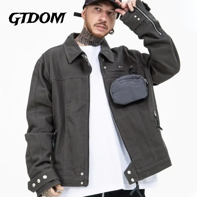 Куртка мужская осенне-зимняя однотонная с отложным воротником и длинным рукавом 
Куртка мужская осенне-зимняя однотонная с отложным воротником и длинным рукавом