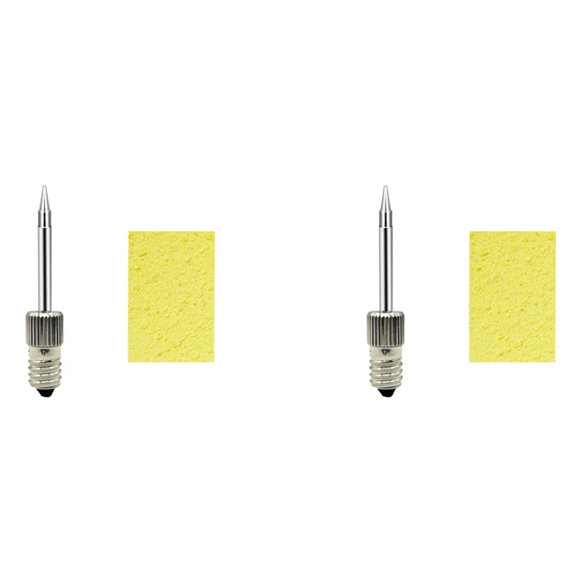 2X USB Soldering Iron Head E10 Interface Battery Soldering Iron Head Threaded Soldering Iron Head(Pointed)
2X USB Soldering Iron Head E10 Interface Battery Soldering Iron Head Threaded Soldering Iron Head(Pointed)