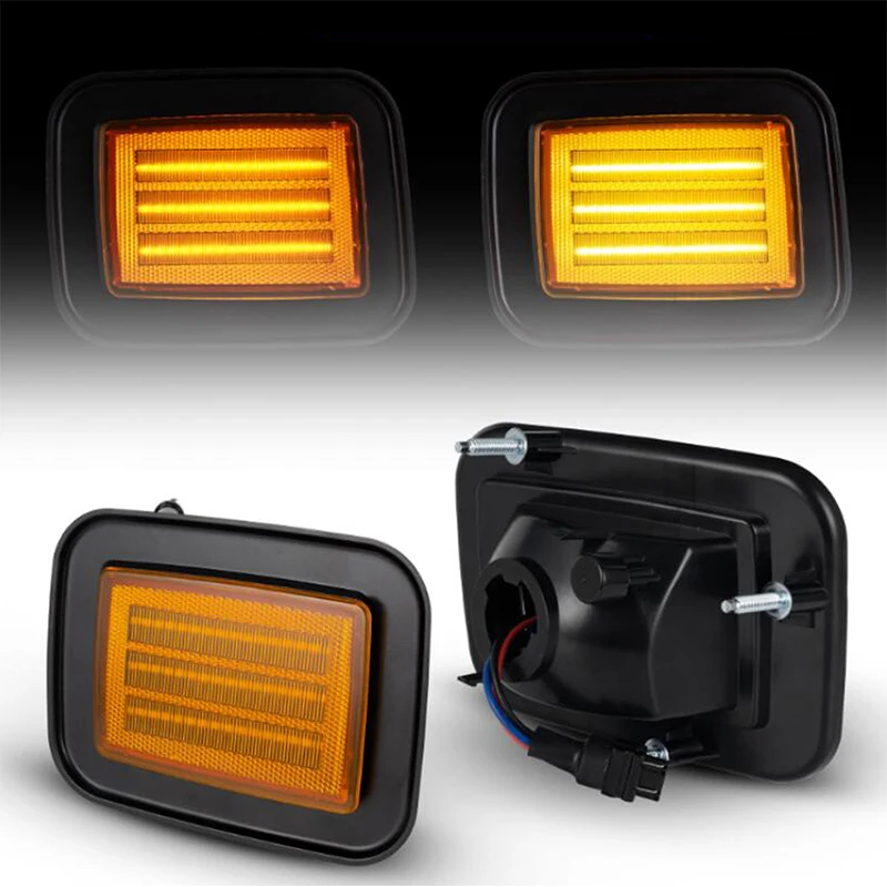 Светодиодные последовательные янтарные передние указатели поворота, боковые габаритные огни, белые парковочные фонари для Hummer H2 2003-2009, 2 шт., дымчатые линзы
Светодиодные последовательные янтарные передние указатели поворота, боковые габаритные огни, белые парковочные фонари для Hummer H2 2003-2009, 2 шт., дымчатые линзы