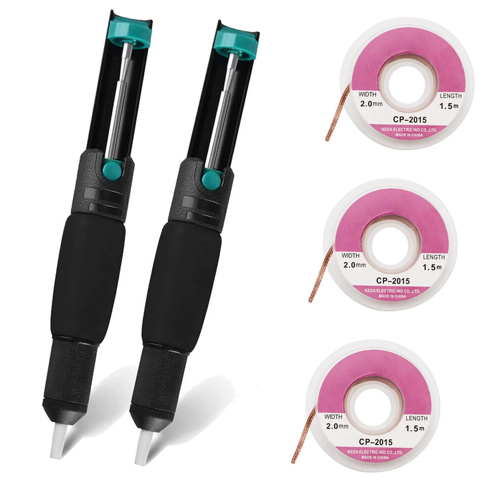 Desoldering Pump Sucker Welding Soldering Iron Braid Suction Removal For Smd Components Motherboards Welding Tool Accessories
Desoldering Pump Sucker Welding Soldering Iron Braid Suction Removal For Smd Components Motherboards Welding Tool Accessories