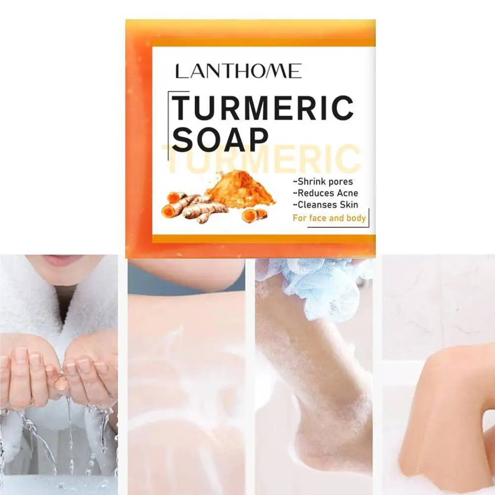 100g Essential Oil Handmade Soap Turmeric Cleansing Soap Light Scent Smooth Skin Long Fragrance Lasting Bath Whitening Soap O8u1
100g Essential Oil Handmade Soap Turmeric Cleansing Soap Light Scent Smooth Skin Long Fragrance Lasting Bath Whitening Soap O8u1
