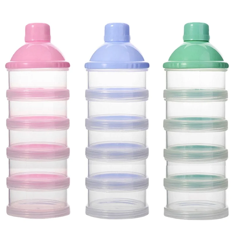 4/5 Grid Portable Milk Powder Formula Dispenser Container Storage Essential Cereal Boxes Toddle Baby Snacks Food Storage Box
4/5 Grid Portable Milk Powder Formula Dispenser Container Storage Essential Cereal Boxes Toddle Baby Snacks Food Storage Box