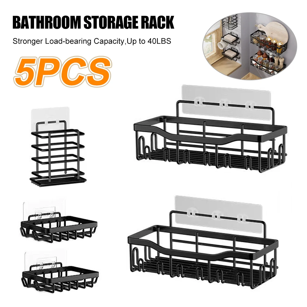 Bathroom Storage Rack Kitchen Organizer Shelves Stainless Steel Shower Caddy Punch Free Self-Adhesive Bathroom Storage Holder
Bathroom Storage Rack Kitchen Organizer Shelves Stainless Steel Shower Caddy Punch Free Self-Adhesive Bathroom Storage Holder