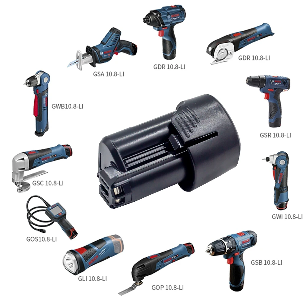 Rechargeable battery for Bosch 12v 2.0ah 18650 battery Compatible with cordless power tools Bat420 bat411 2607336013 2607336014
Rechargeable battery for Bosch 12v 2.0ah 18650 battery Compatible with cordless power tools Bat420 bat411 2607336013 2607336014