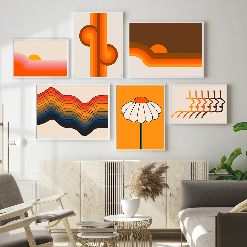 70s Retro Poster Gold Knot Sunset High Tide and Low Stripe Art Canvas Wall Picture Feminist Portrait Prints Home DecorPainting
70s Retro Poster Gold Knot Sunset High Tide and Low Stripe Art Canvas Wall Picture Feminist Portrait Prints Home DecorPainting