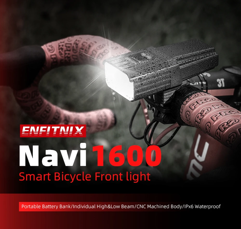 Умная головка светильник s Enfitnix Navi1600 Type-C, Аккумуляторный шоссейный горный велосипед, умная головка, 1600 люмен, длительный срок службы
Умная головка светильник s Enfitnix Navi1600 Type-C, Аккумуляторный шоссейный горный велосипед, умная головка, 1600 люмен, длительный срок службы