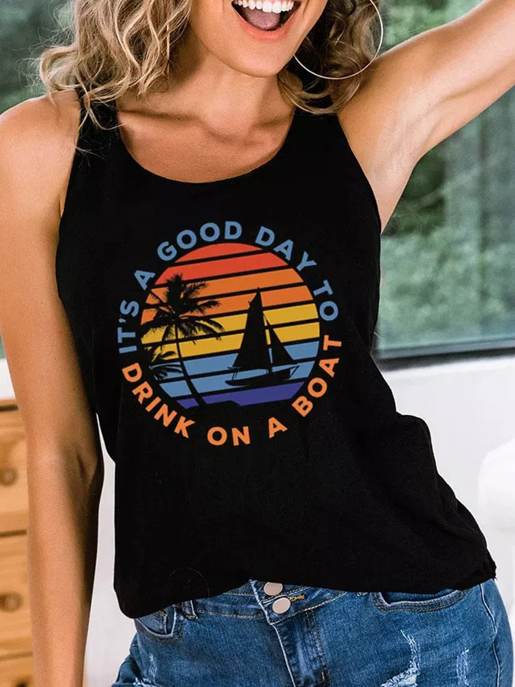 Женский топ-корсет It's Good Day To Drink On A Boat Racerback майка y2k одежда Ropa Mujer корсет Топы женские топы Женская одежда для лета
Женский топ-корсет It's Good Day To Drink On A Boat Racerback майка y2k одежда Ropa Mujer корсет Топы женские топы Женская одежда для лета
