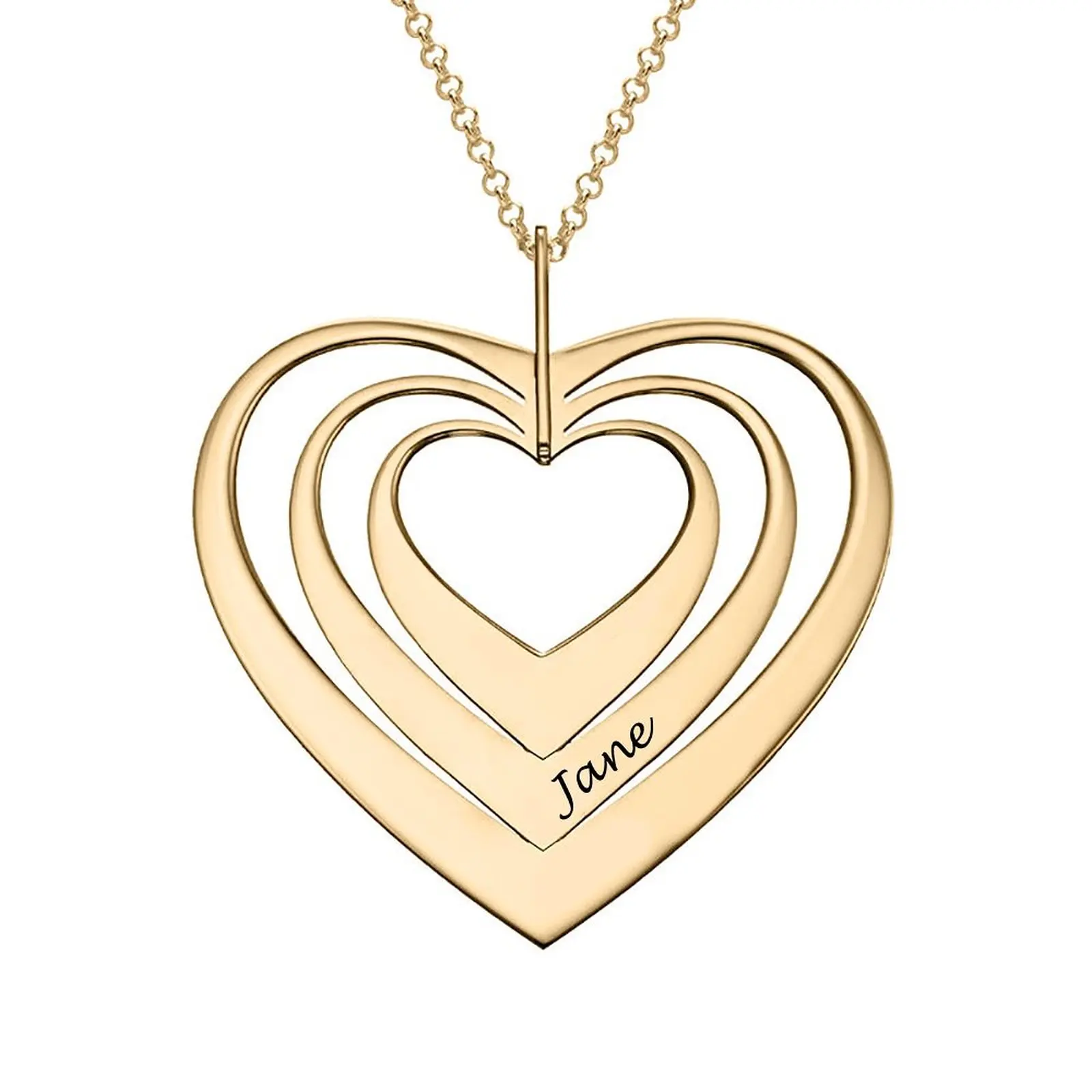 Three Heart Necklace Women's Customized Necklace Personalized Private Customizable Lettering Elegant Women's Clavicle Necklace
Three Heart Necklace Women's Customized Necklace Personalized Private Customizable Lettering Elegant Women's Clavicle Necklace