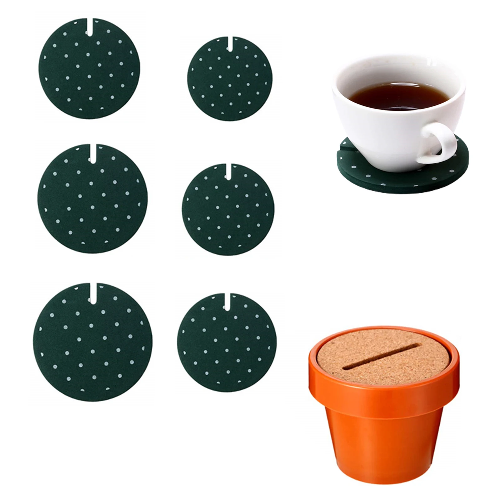 6-Piece Cactus Coaster Funny Flowerpot Holder Cactus Coaster Christmas Coaster Set Of 6 Novelty Gift For Home Office
6-Piece Cactus Coaster Funny Flowerpot Holder Cactus Coaster Christmas Coaster Set Of 6 Novelty Gift For Home Office