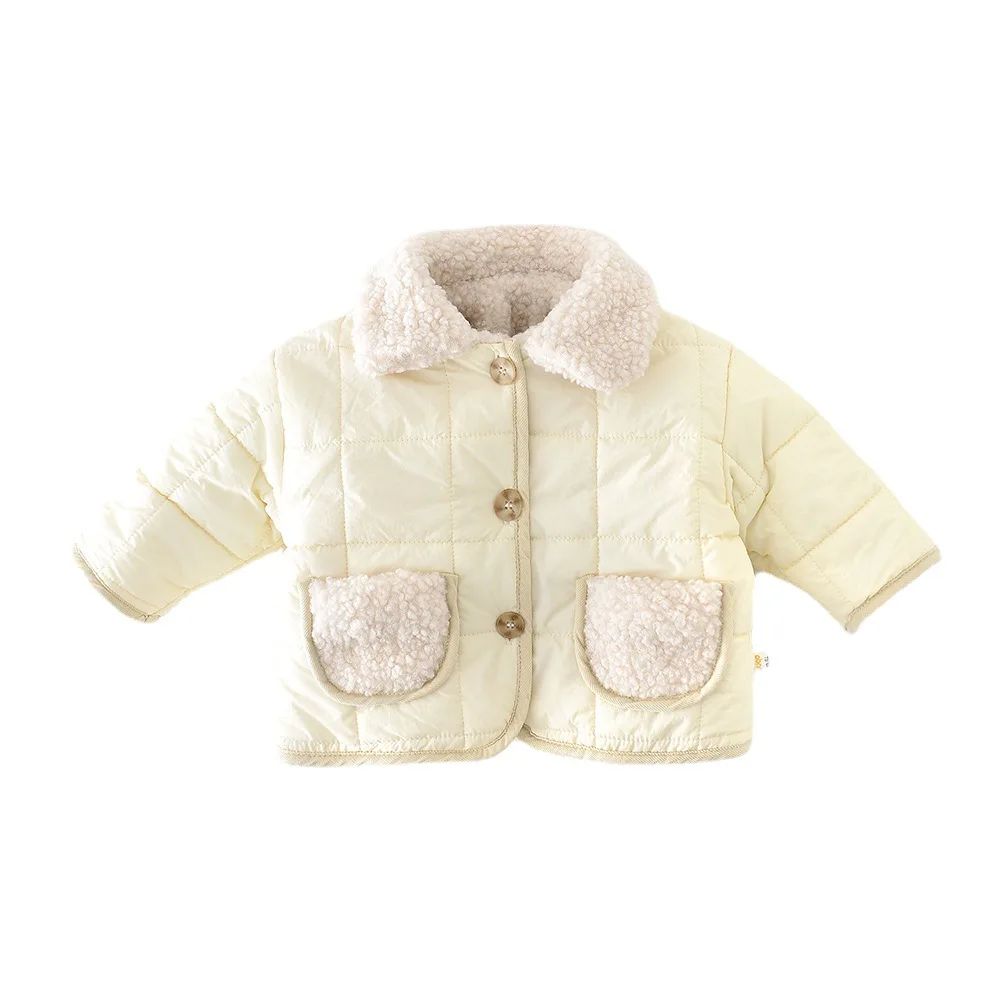 Infant Girl Solid Plush Turn-down Collar Warm Cardigan Baby Sweet Bread Coat Toddler Boys Fleece Pockets Thickened Outwear
Infant Girl Solid Plush Turn-down Collar Warm Cardigan Baby Sweet Bread Coat Toddler Boys Fleece Pockets Thickened Outwear
