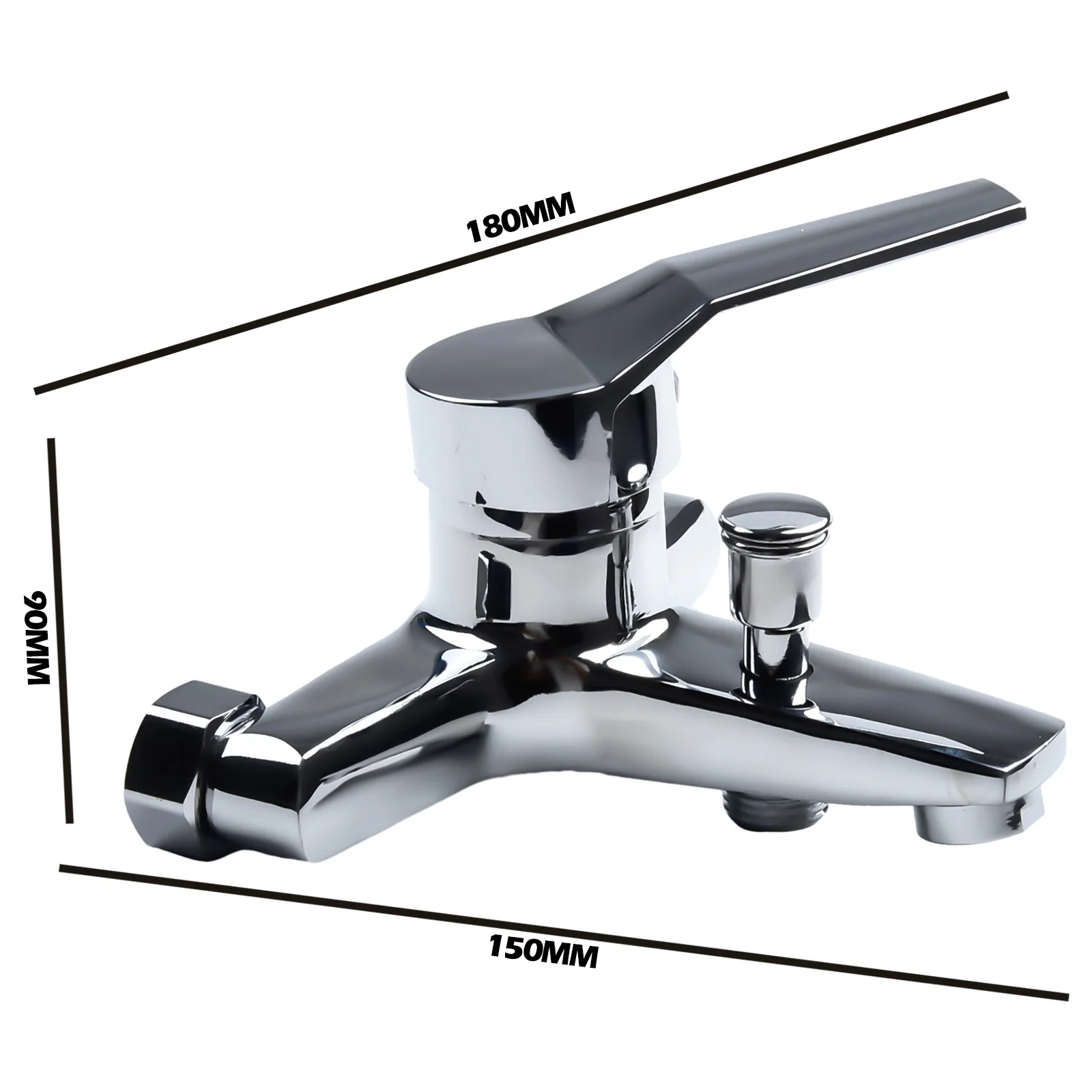 

Tap Basin Faucets Bathroom Tap Hot&Cold Water Mixer Tap Lead-free Mixer Tap Wall Mounted Zinc Alloy Basin Faucets