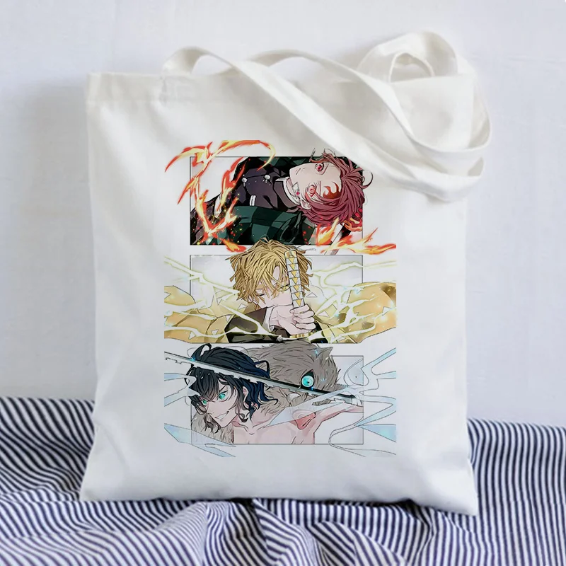 Canvas Tote Bag Shopper Bags Messenger Beach reusable Hand Bags summer Demon Slayer kawaii Art vintage cute Teacher Handbag
Canvas Tote Bag Shopper Bags Messenger Beach reusable Hand Bags summer Demon Slayer kawaii Art vintage cute Teacher Handbag