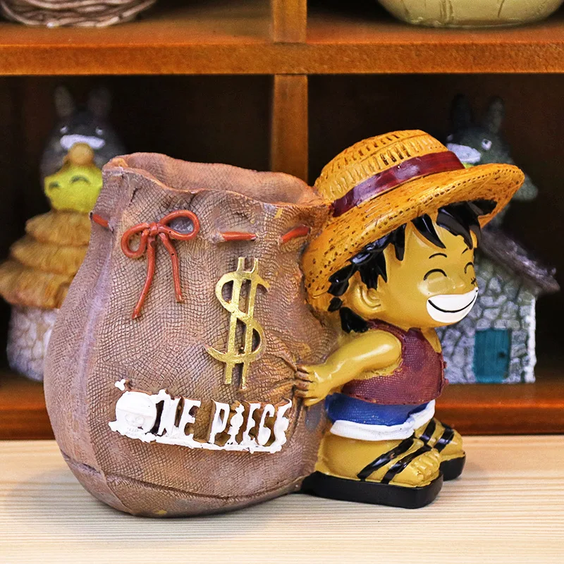 Anime Luffy resin Figure Office Desk Pen Holder Collectible decoration action figurines Boy Toys creative gifts
Anime Luffy resin Figure Office Desk Pen Holder Collectible decoration action figurines Boy Toys creative gifts