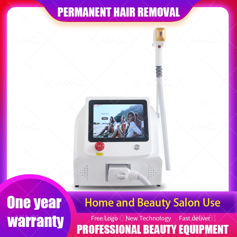 

Platinum Diode Laser Hair Removal Machine 2000W Cooling Head 3 Waves 808 755 1064nm Painless Face Body Permanent Depilation