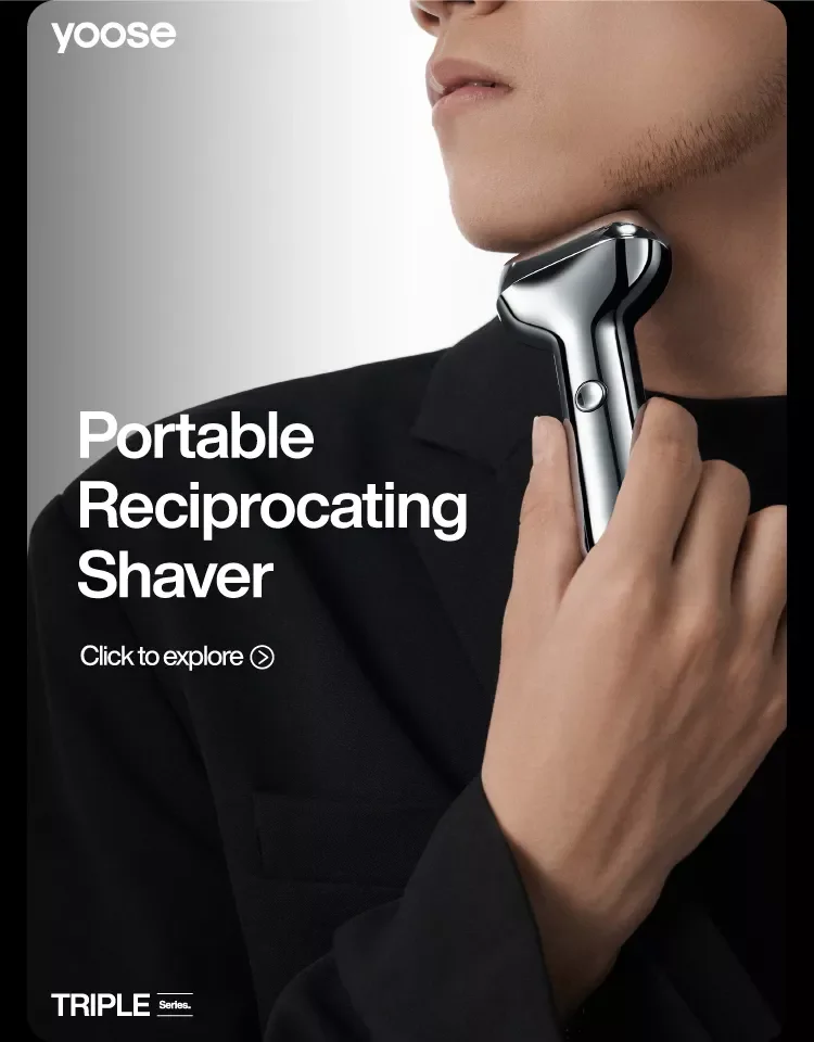 NEW2023 Rechargeable Foil Shaver with IPX7 Waterproof Wet&Dry,Alloy body, head,Travel case,2023 Limited Gift Box
NEW2023 Rechargeable Foil Shaver with IPX7 Waterproof Wet&Dry,Alloy body, head,Travel case,2023 Limited Gift Box