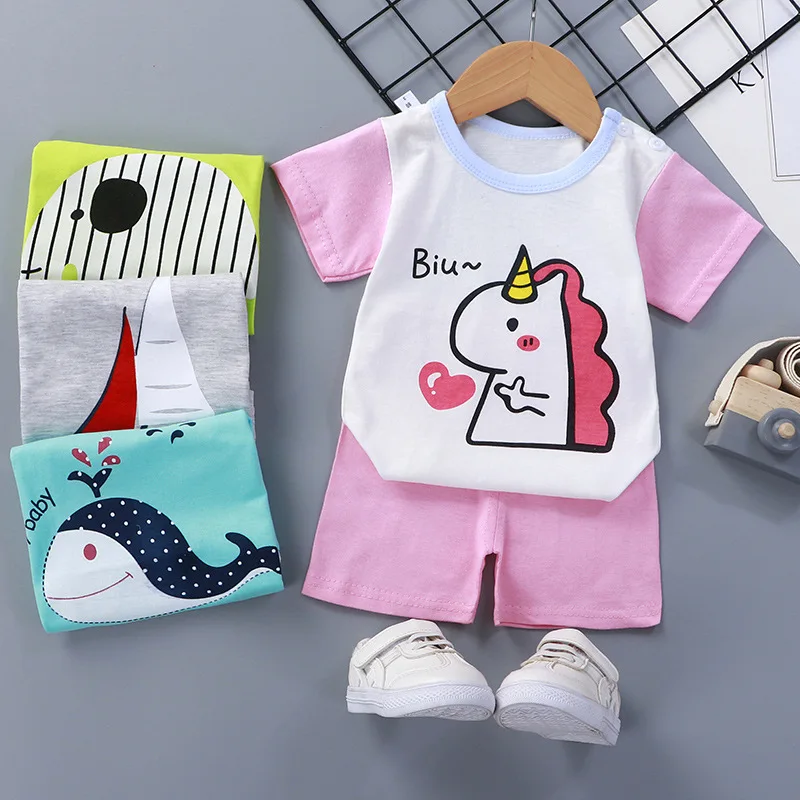 Cotton Infant Boy Girl Clothes Summer Suit Baby Sets Cute Tshirt Toddler Boys Short Sleeve T-shirt+shorts Suit Dropshipping
Cotton Infant Boy Girl Clothes Summer Suit Baby Sets Cute Tshirt Toddler Boys Short Sleeve T-shirt+shorts Suit Dropshipping
