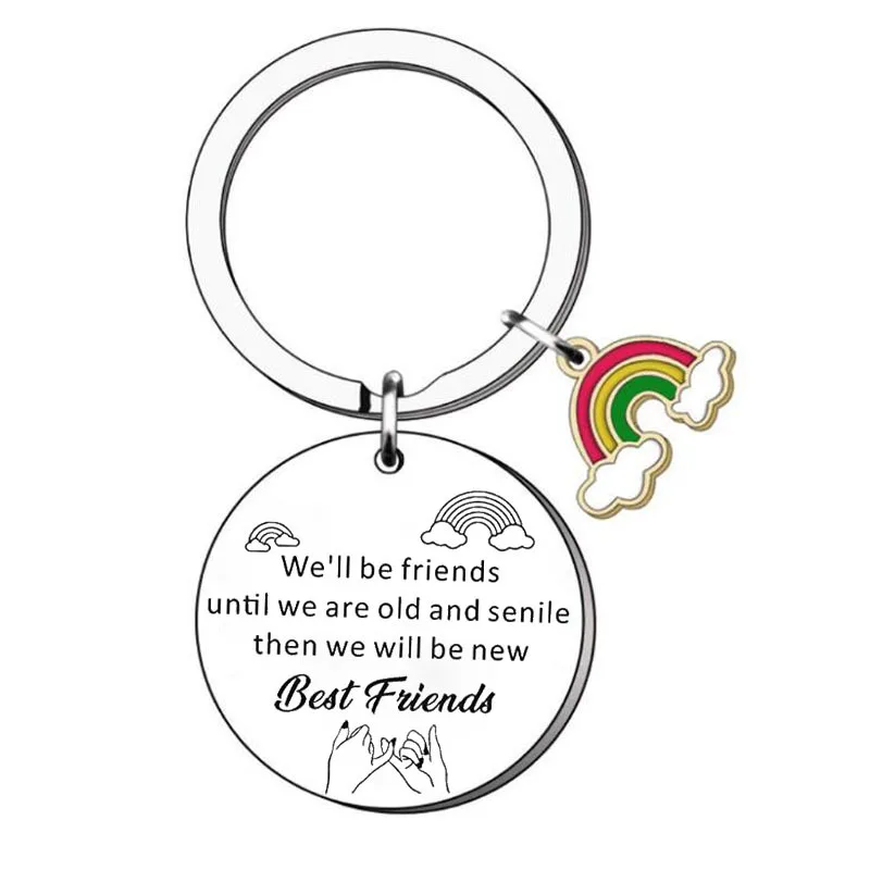 2023 New Rainbow Pendant Sunflower Handle Smiley Face Stainless Steel Keychain Jewelry Accessories Best Friend
2023 New Rainbow Pendant Sunflower Handle Smiley Face Stainless Steel Keychain Jewelry Accessories Best Friend