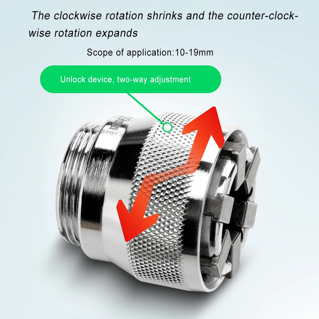 Универсальный торцевой гаечный ключ 10-19 мм, коннектор для преобразования, нескользящий, с высоким крутящим моментом, регулируемые, адаптивн...
Универсальный торцевой гаечный ключ 10-19 мм, коннектор для преобразования, нескользящий, с высоким крутящим моментом, регулируемые, адаптивн...