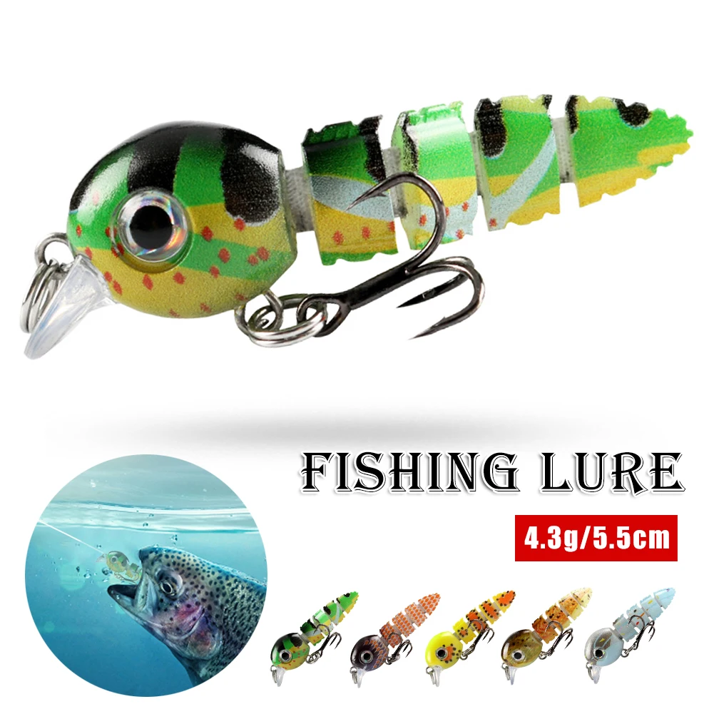 Fishing Lures Bait For Bass Trout Bionic 5 section Fish Baits Animated Segmented Bionic Fishing Lure Sinking Swimbaits Hard Bait
Fishing Lures Bait For Bass Trout Bionic 5 section Fish Baits Animated Segmented Bionic Fishing Lure Sinking Swimbaits Hard Bait