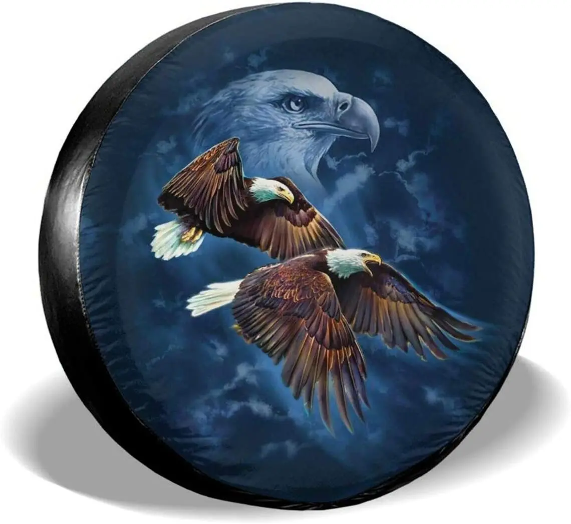Bold Eagle Pattern Spare Tire Cover Waterproof Dust-Proof UV Sun Wheel Tire Cover Fit for Car,Trailer, RV, SUV and Many Vehicle
Bold Eagle Pattern Spare Tire Cover Waterproof Dust-Proof UV Sun Wheel Tire Cover Fit for Car,Trailer, RV, SUV and Many Vehicle